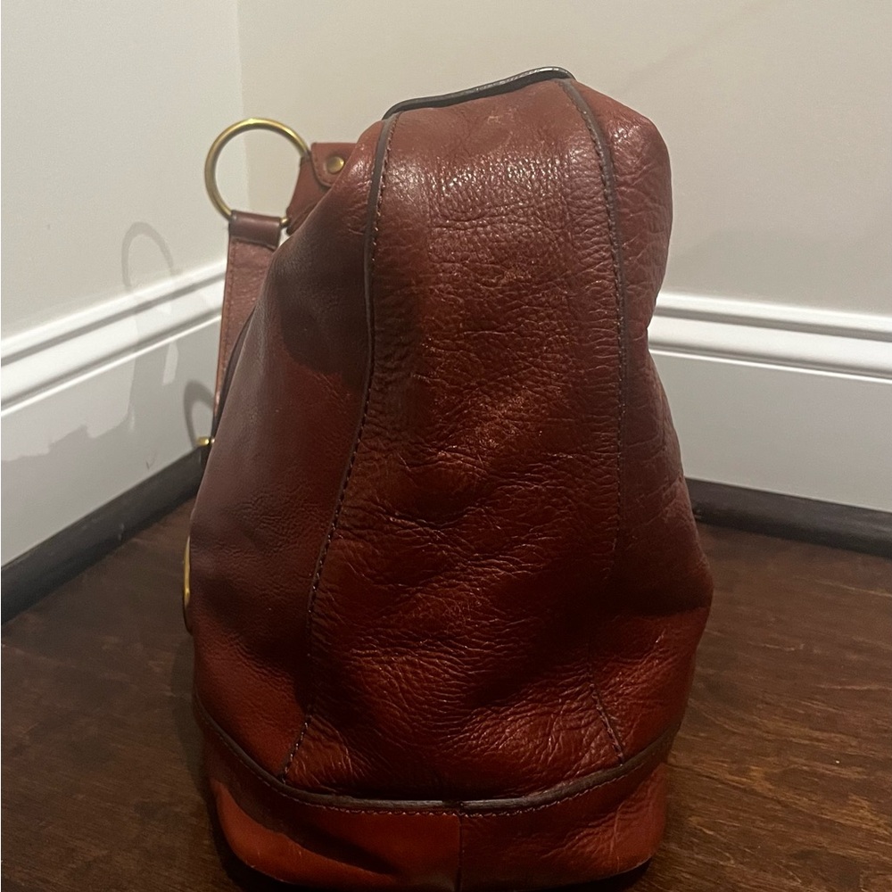 Vintage Fossil Maddox Brown Bucket Shoulder Bag - Picture 8 of 15
